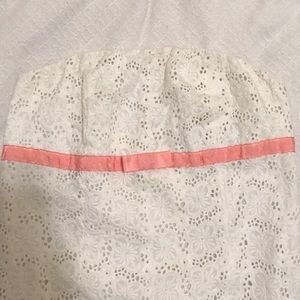 Lilly Pulitzer White Dress w. Pink Ribbon / Bow 🎀